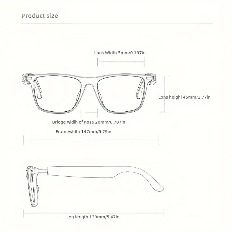 AI Smart Audio Translation Glasses