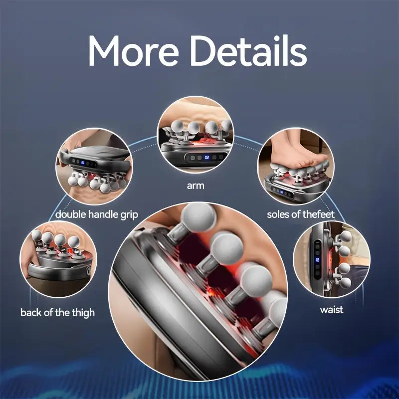 16-Head Deep Tissue Massage Gun