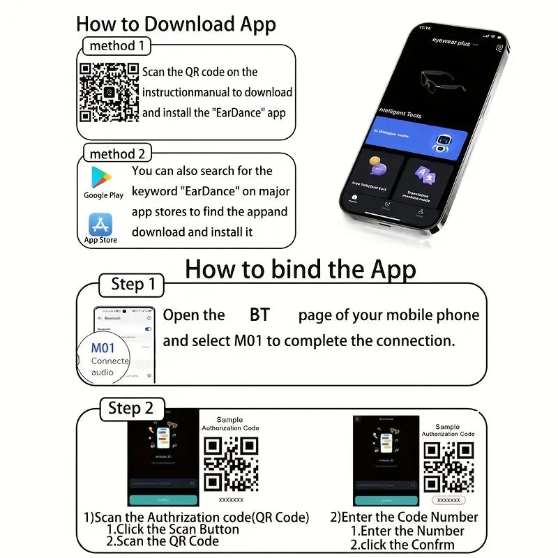 AI Smart Audio Translation Glasses