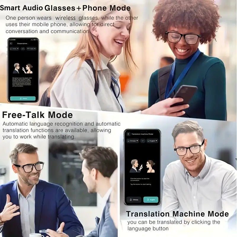 AI Smart Audio Translation Glasses