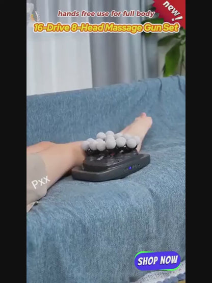 16-Head Deep Tissue Massage Gun